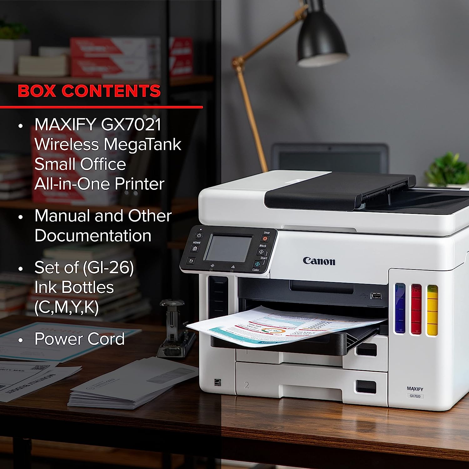 Canon MAXIFY GX7021 Wireless MegaTank Small Office All-in-One Printer - Image 8